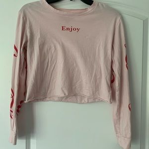 Pacsun x Coca-Cola long sleeve crop top